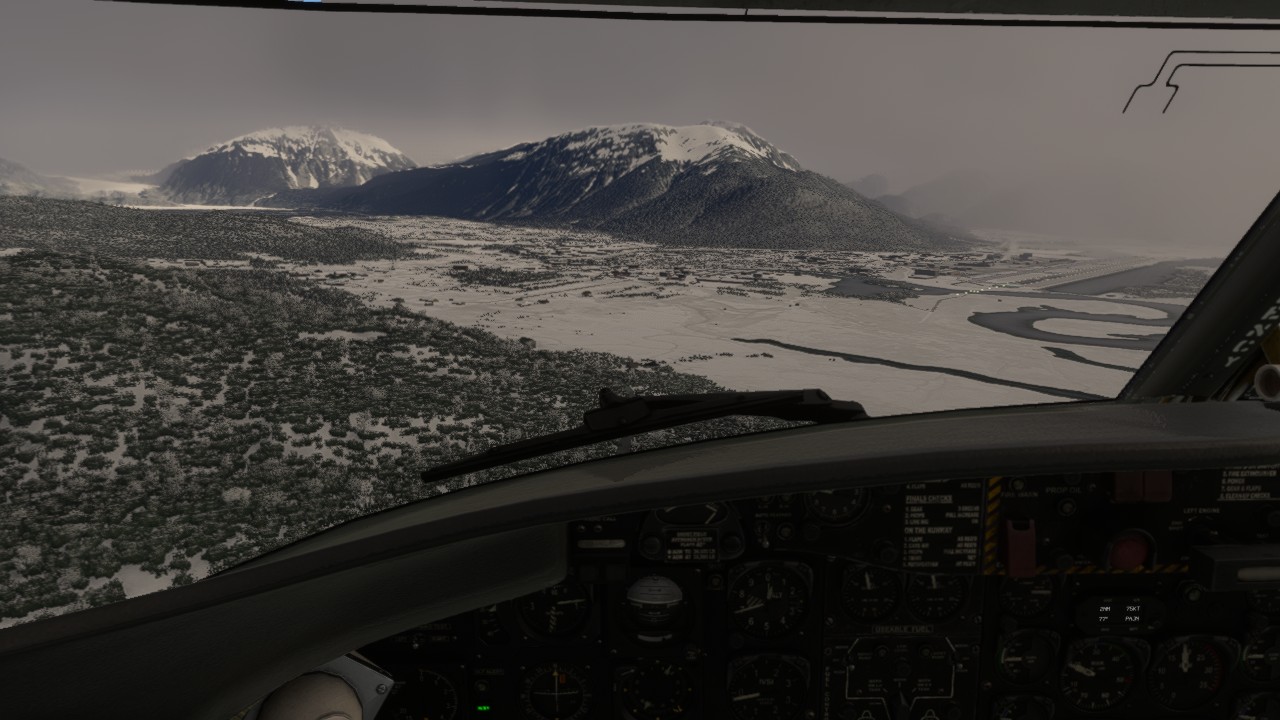 fichier article, C'est l'étape d'approche à Juneau, atterissage facile quand le temps le permet.