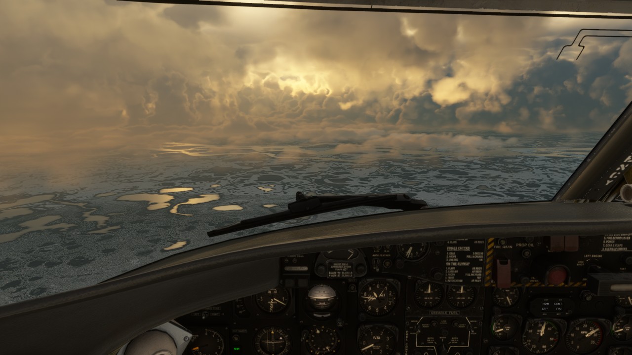 fichier article, La lumière rasante de l'hiver a eu un bel effet au moment de survoler le fleuve Yukon.