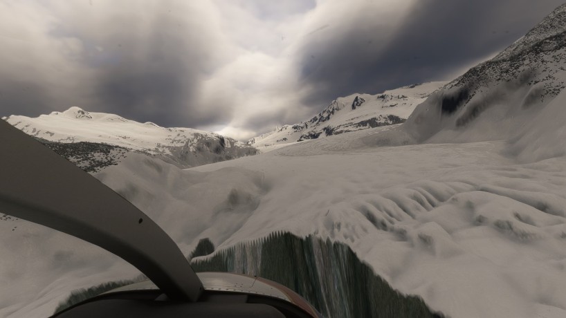Image article, Au pied du glacier Mendenhall